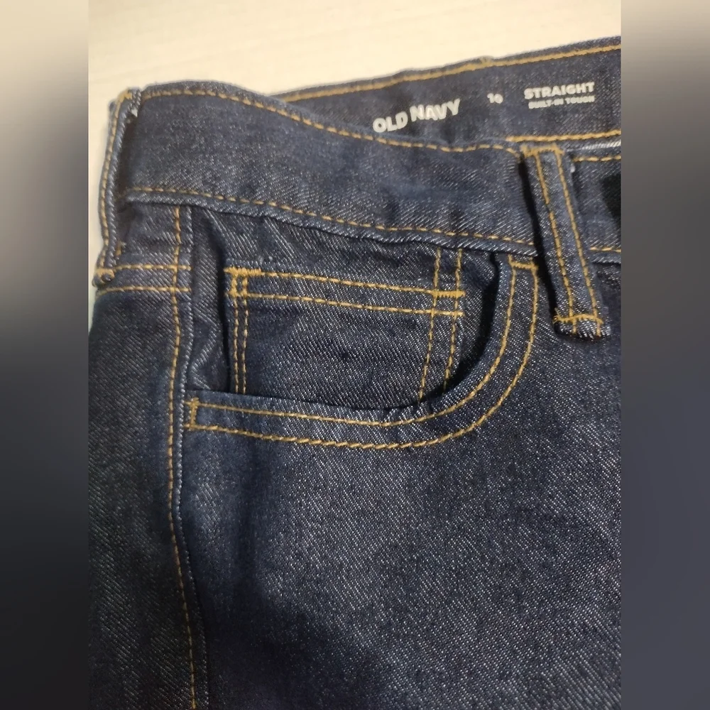 Old Navy Jeans Boys Built Tough Size 10 Straight Dark Wash